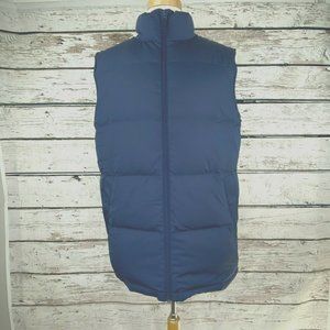 Lands' End Men's MT Vest Down Blue Puffer NEW